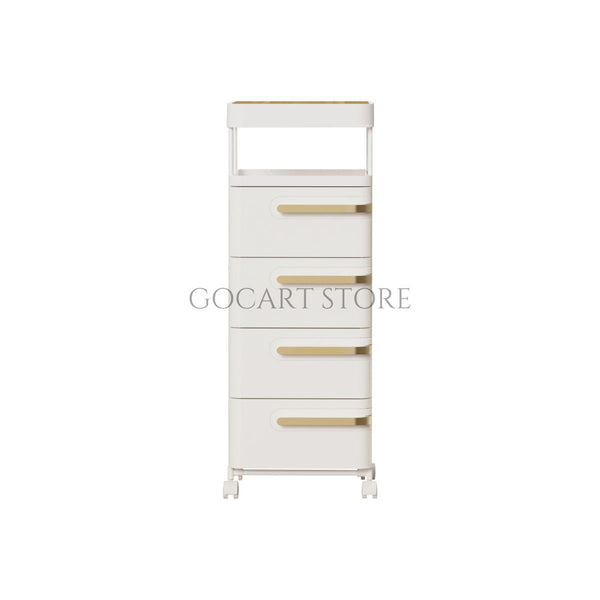 Bedside Décor & Storage Table - 4 Drawers
