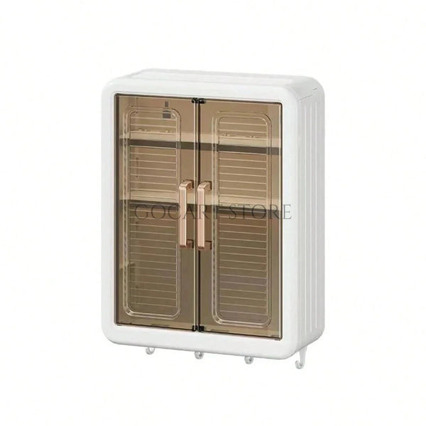 Wall-Mounted Storage Rack with Magnetic Suction