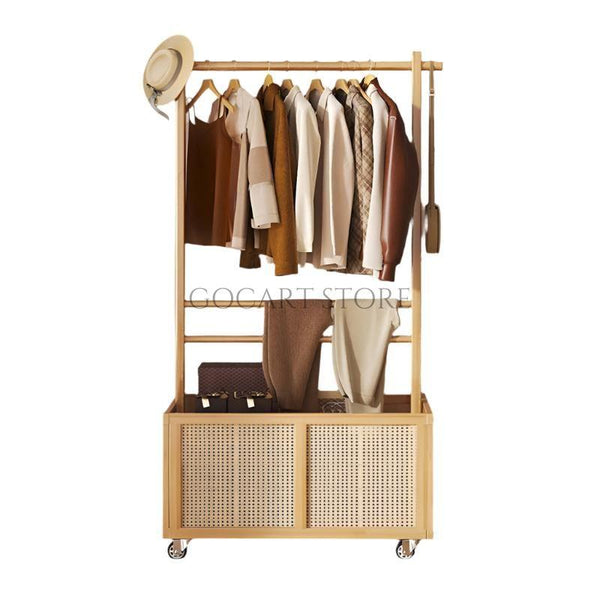 Multifunctional Bamboo Clothes Hanger
