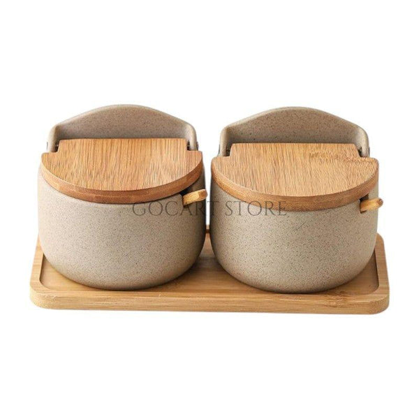 Japanese Style Ceramic Spice Jars