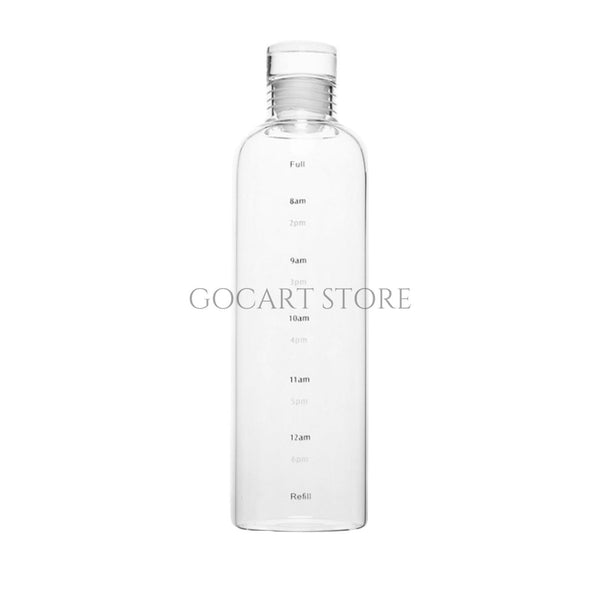 Transparent Glass Water Bottle