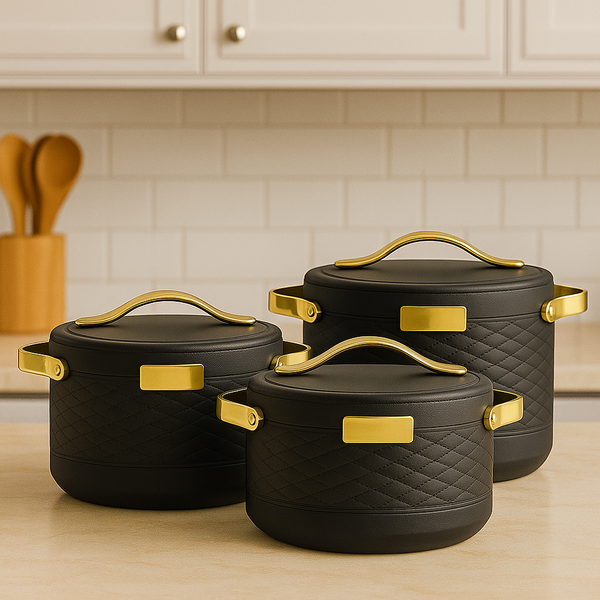 Premium Insulated Hotpots - Black