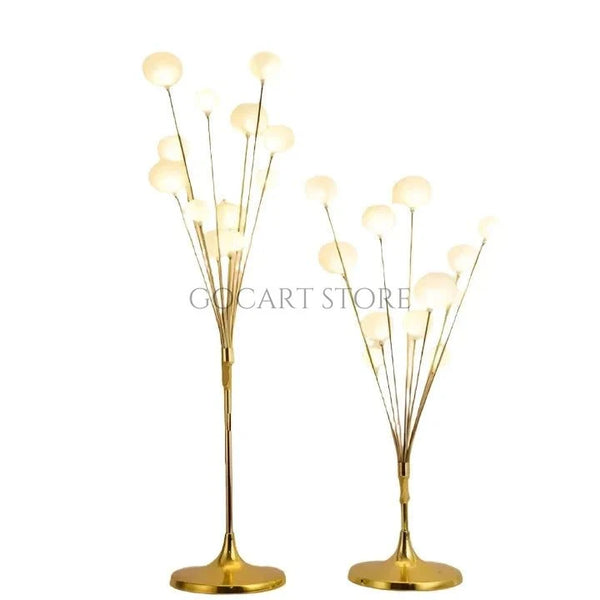 Luminous large Metal Gold Chrome Floor Tree