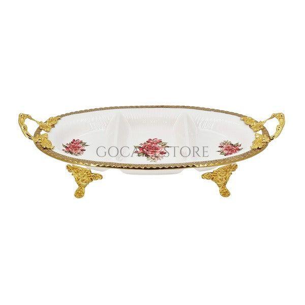 3Sec Dish R-Flower 36x22cm - AB-03