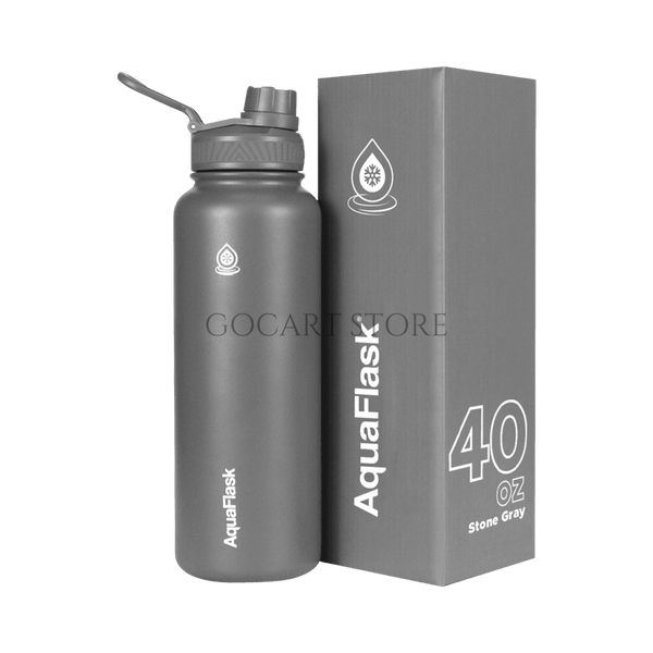 AquaFlask Bottle (40oz) - Stone Grey