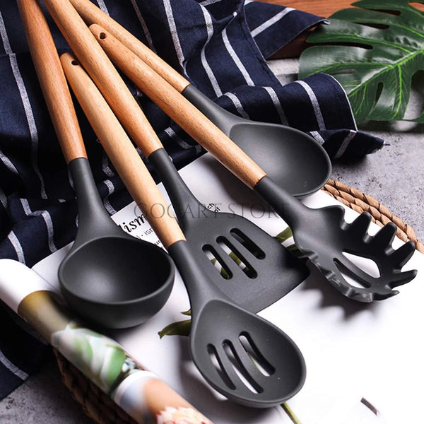 12 Pcs Silicone Cooking Utensils Set