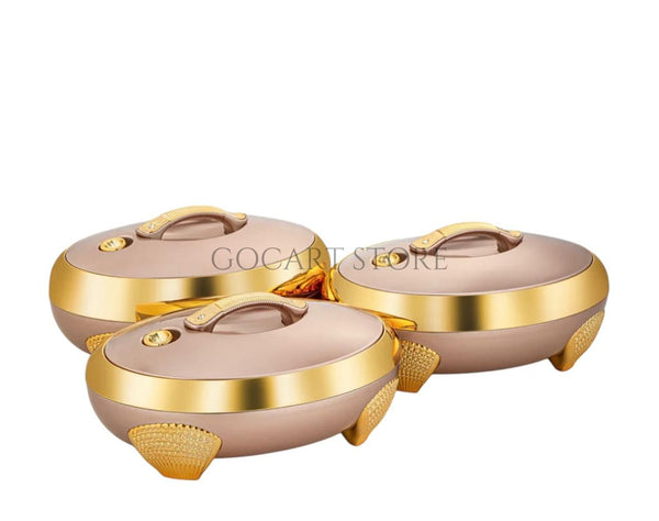 Forever Gold 3 Pieces Plastic Hot Pot Set Rose Gold - ZEA LG/G