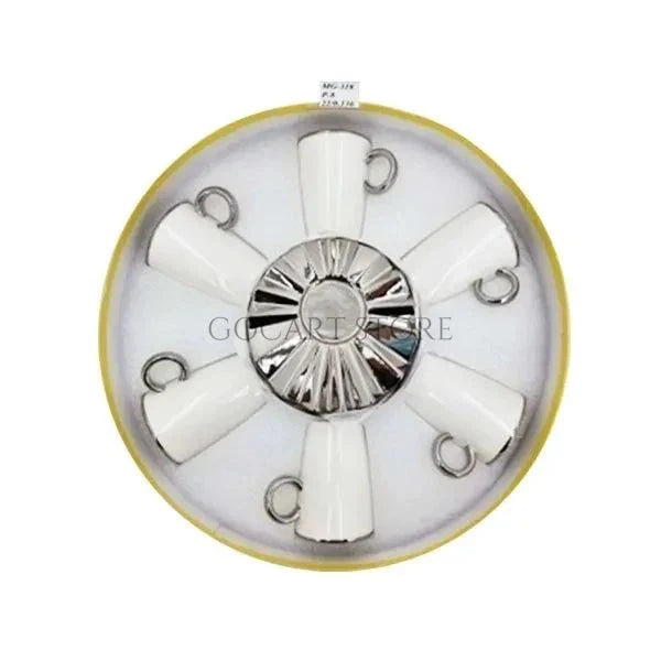 6pcs Cup Saucer While-Long
