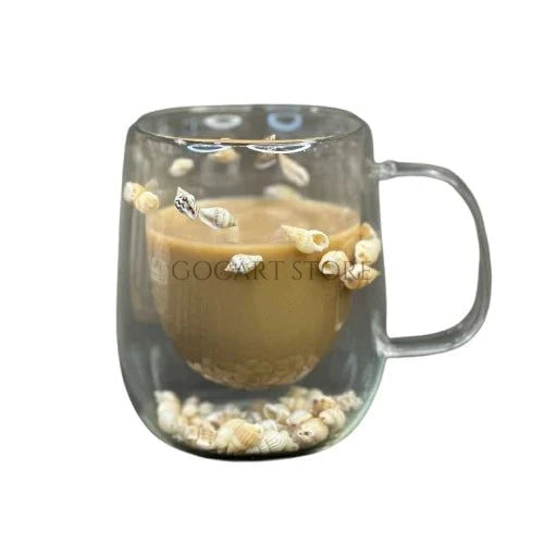 Double Walled Borosilicate Glass Mug