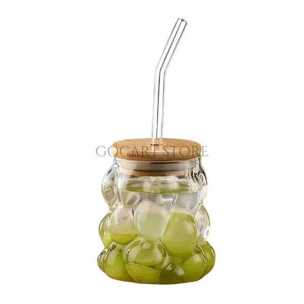 Aesthetic Grape Shape Glass Sipper