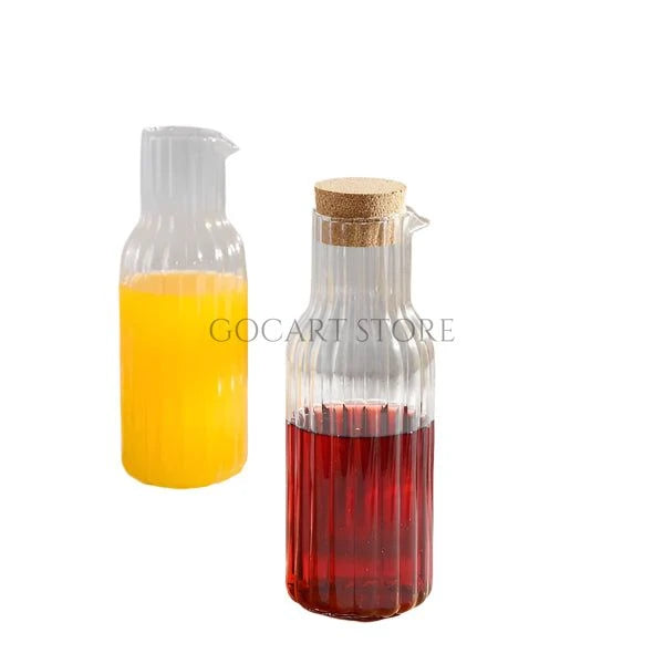 1 Liter Glass Bottle With Cork Lid