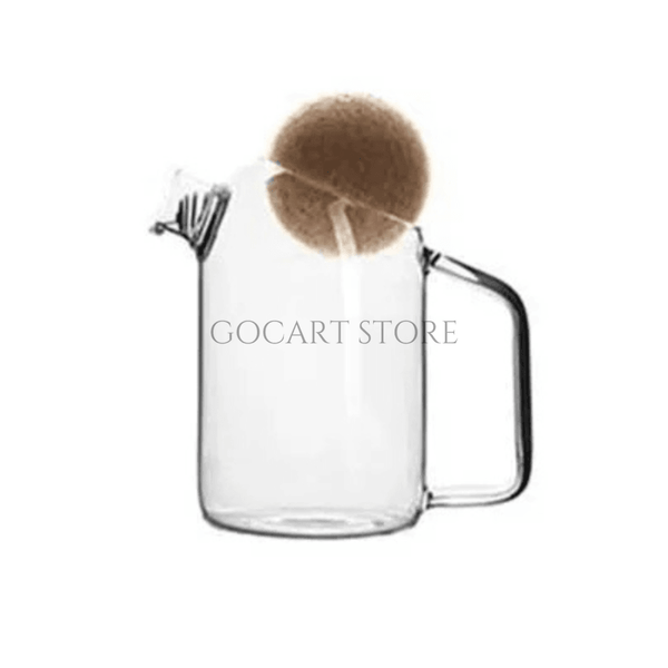 Creative Glass Water Pot with Wooden Ball