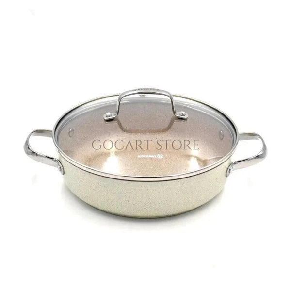 Korkmaz A-1264 Granita Aluminum Low Casserole 4.0 Ltr