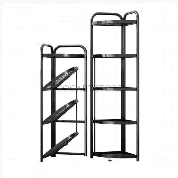 Foldable Corner Shelf With Tripod Base