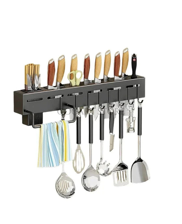 Stainless Steel Wall Mount Knife Holder, Metal Multi-Purpose